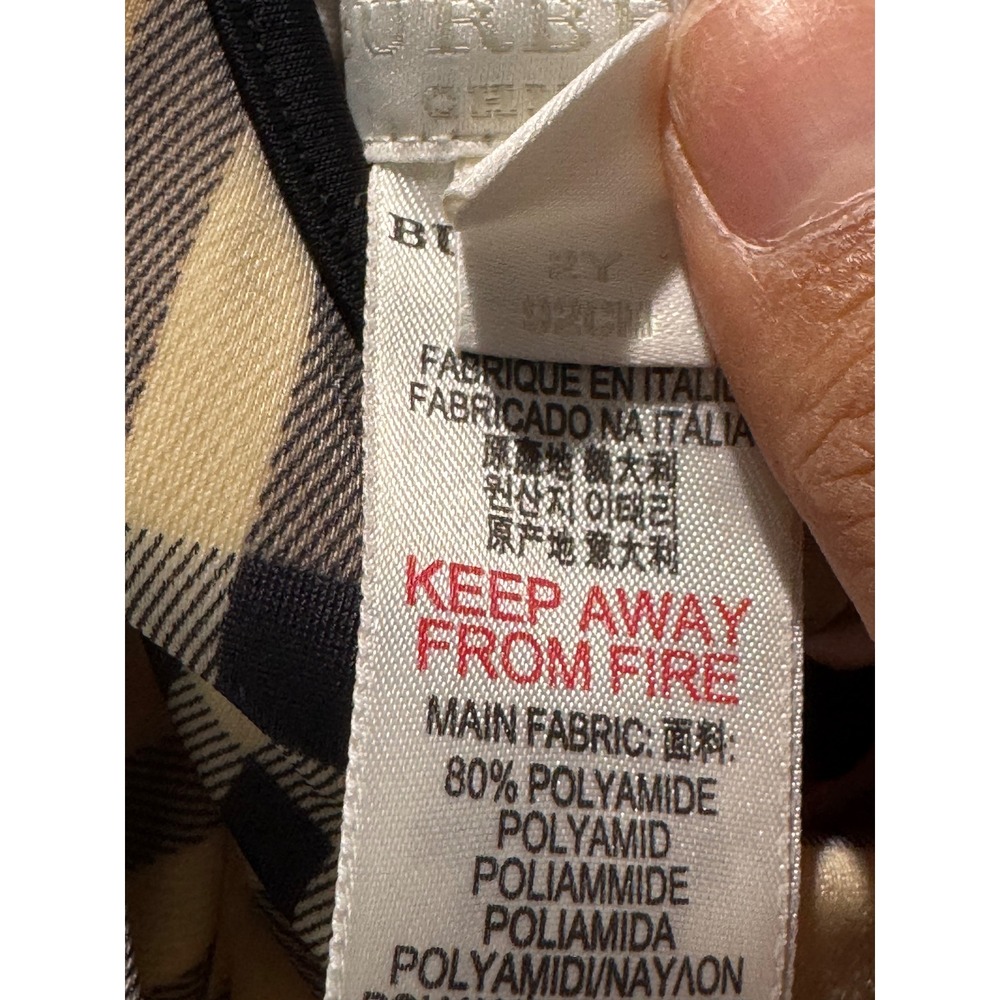 Burberry Kids Vintage Check One Piece Swimsuit Strappy Back Beige 2Y 92cm - Picture 4 of 5